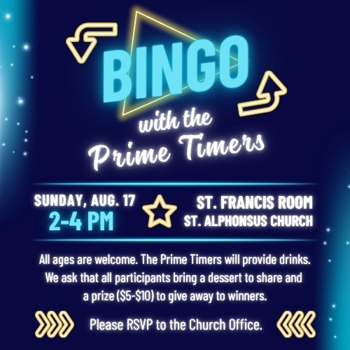 Prime Timers Bingo